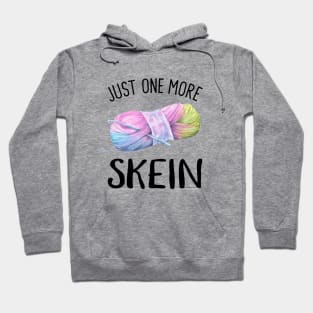 Just One More Skein Of Yarn - Black Hoodie